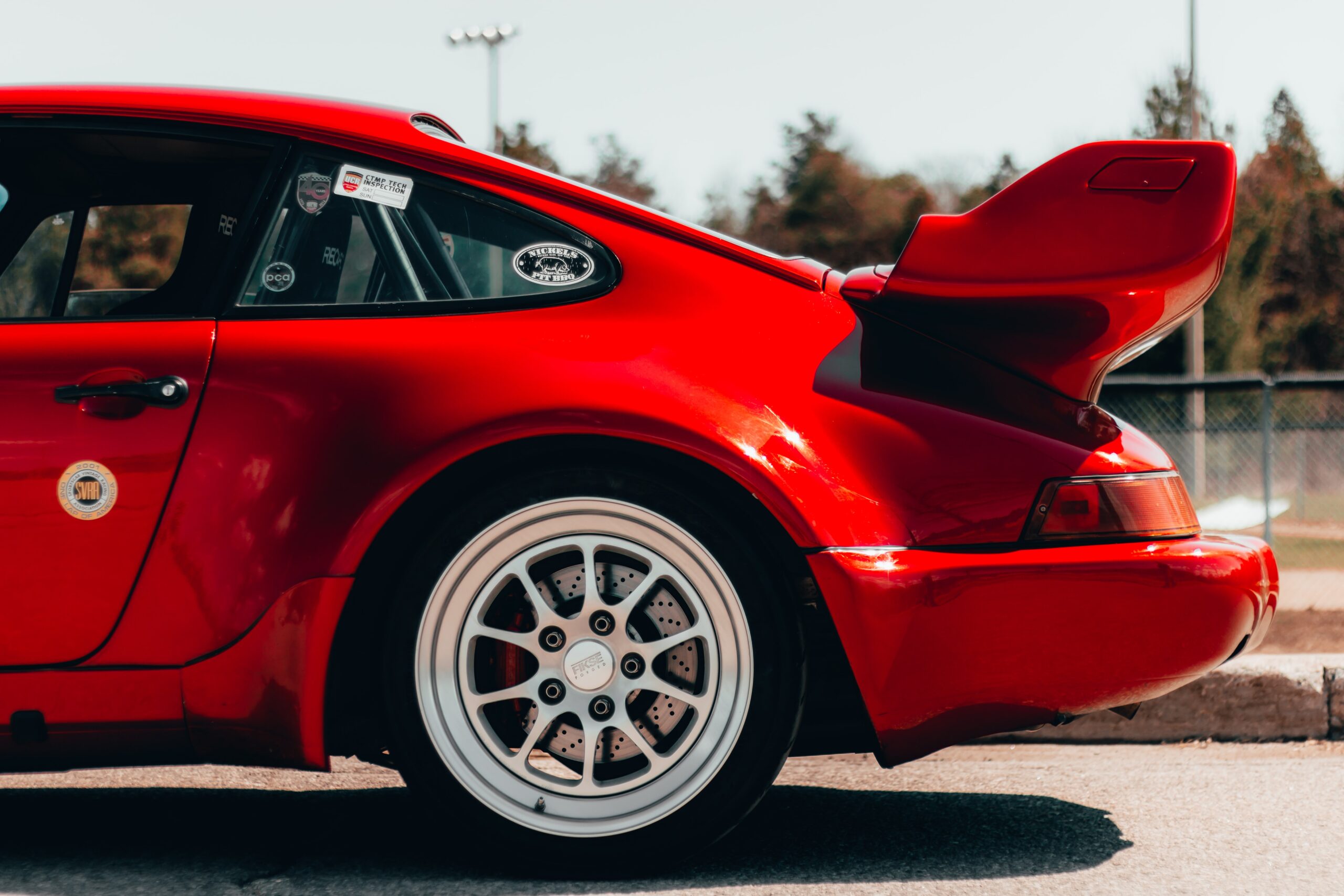 Beautiful red 1975 Porche 911